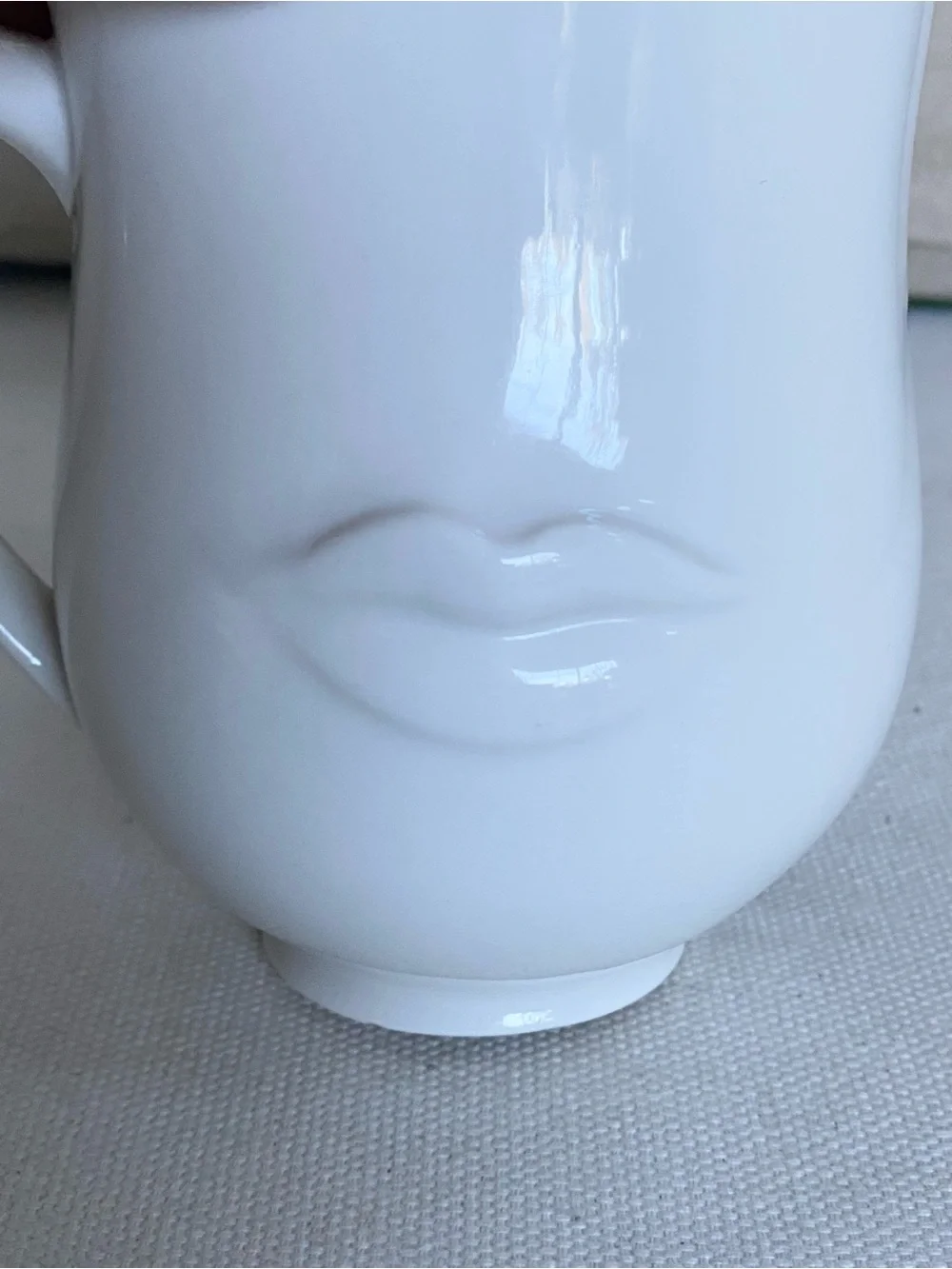 Jonathan Adler Muse Mr. & Mrs. Mustache Porcelain Mug White